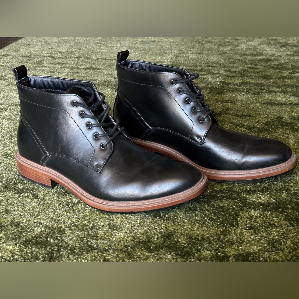 NEW Men's Perry Ellis Portfolio Black Dress Shoes Size 11